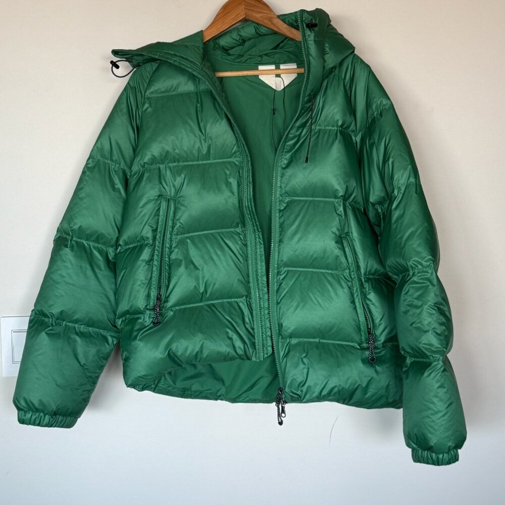 Arket green down puffer